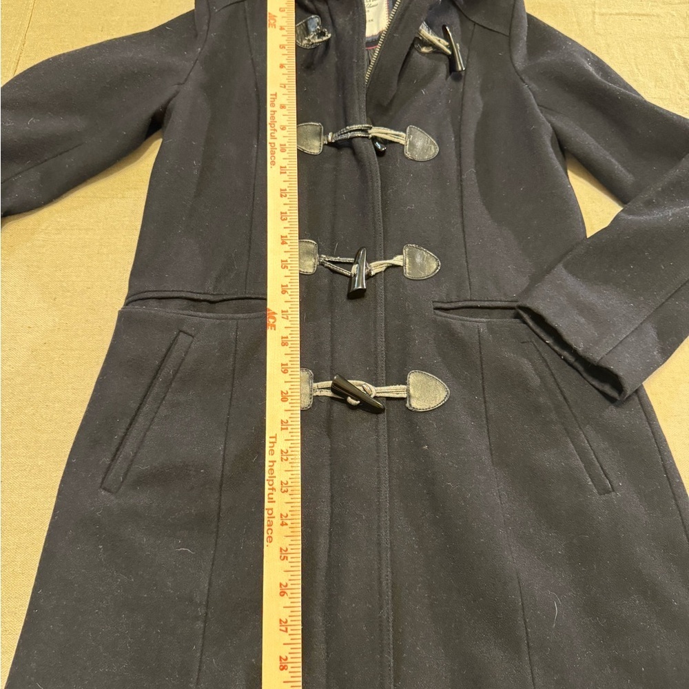 Tommy Hilfiger Navy Toggle Coat for Women - Picture 4 of 8